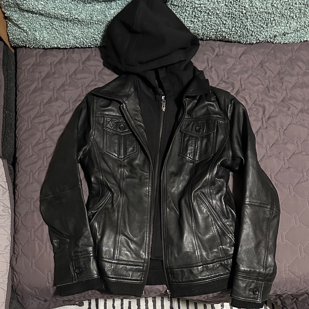Women's Black Leather Jacket